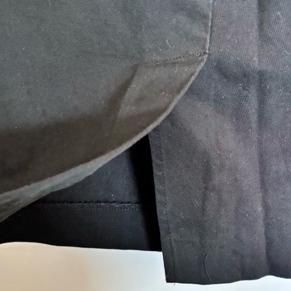 Lauren Ralph Lauren Black‎ Pencil Skirt Leather Buckle Detail Size 6 Knee Length - Picture 5 of 7